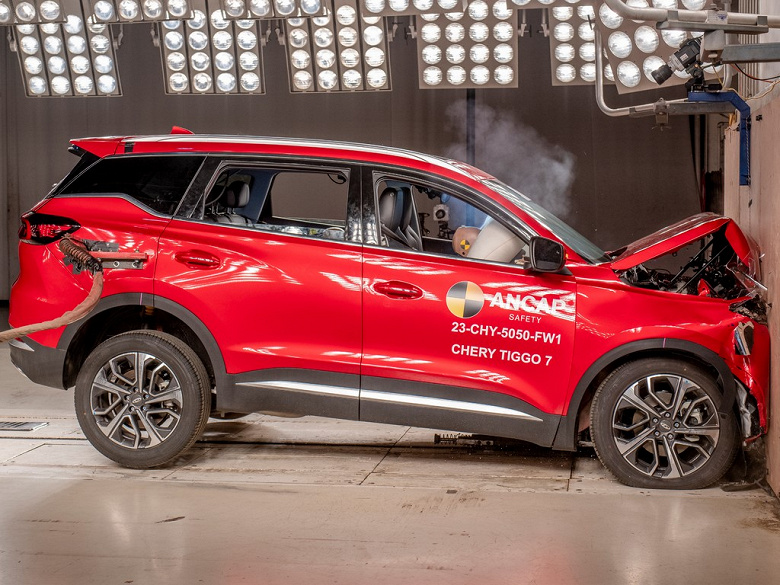 Cамый популярный кроссовер Chery на российском рынке разбили несколько раз &mdash; Chery Tiggo 7 Pro очень достойно прошёл краш-тесты